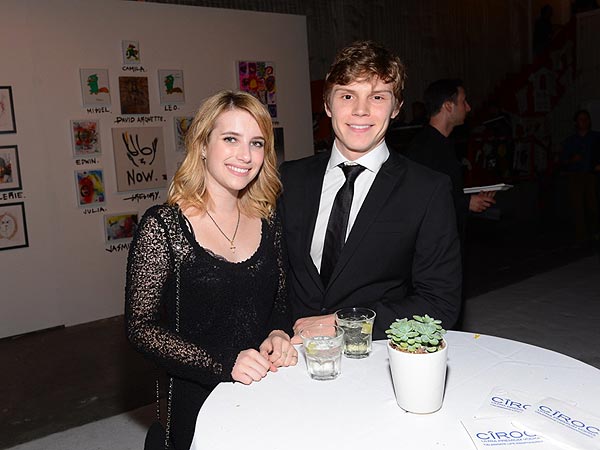 Emma Roberts & Evan Peters Get Artsy in L.A.