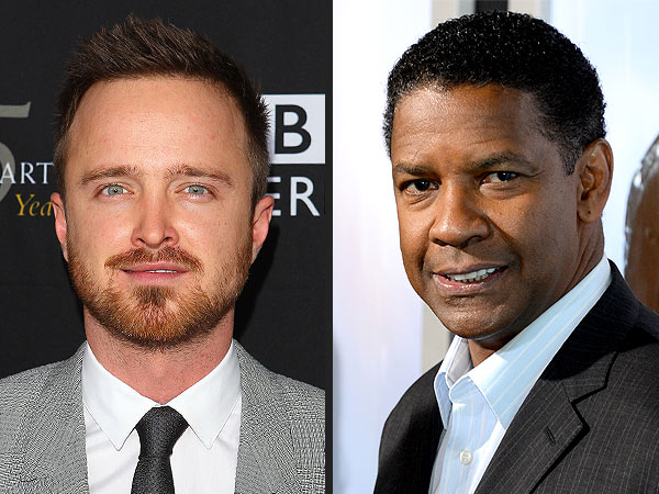 Denzel Washington & Aaron Paul Watch YouTube Videos of Drunks