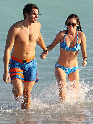 Rumer Willis Bikini, Jayson Blair Bathing Trunks in Miami Beach