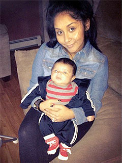 Snooki Takes Off Makeup, Poses with Baby Lorenzo | Nicole Polizzi
