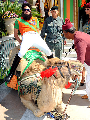 Cannes Film Festival: Sacha Baron Cohen Arrives on a Camel for The Dictator