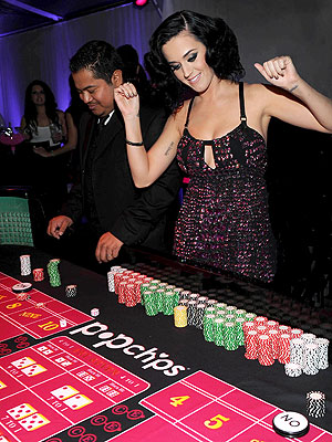Katy Perry Sparkles at Gambling Night in West Hollywood