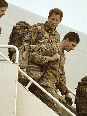 Prince Harry Returns to Britain from Fighting in Afghanistan
