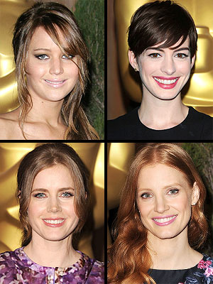 Jennifer Lawrence, Anne Hathaway: Oscars Gowns