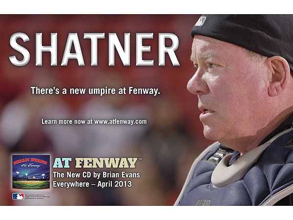 Red Sox New Umpire: William Shatner (in a New Music Video)