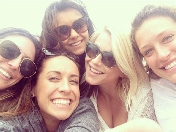 Julianne Hough Hits Beach with Nina Dobrev after Ryan Seacrest Split