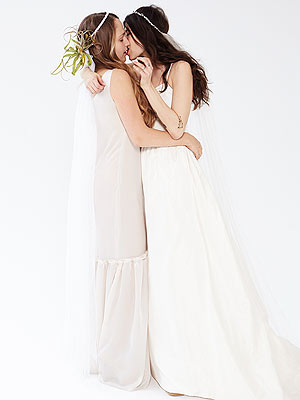 Jemima Kirke Kisses Jewelry Designer Pamela Love in Bridal Advertisement