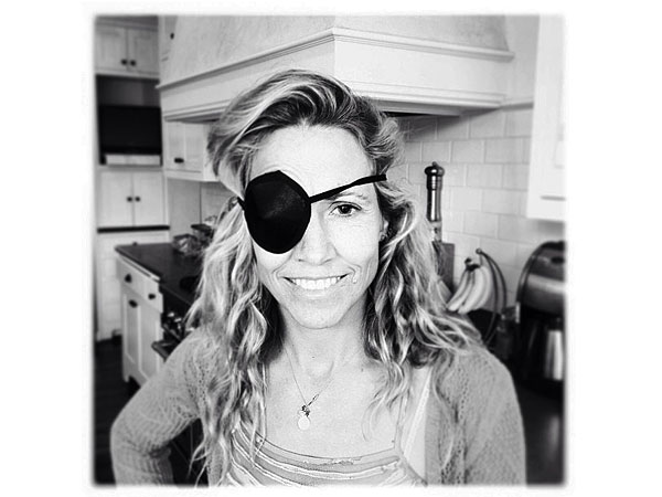 Sheryl Crow Sports Eye Patch After Playing with Sons