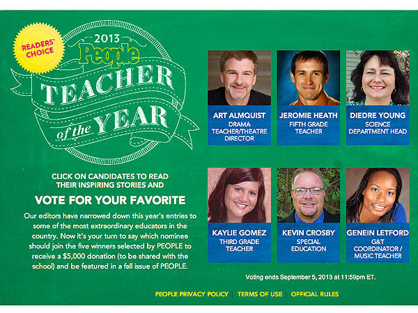 People Teacher Of The Year Awards Vote Now