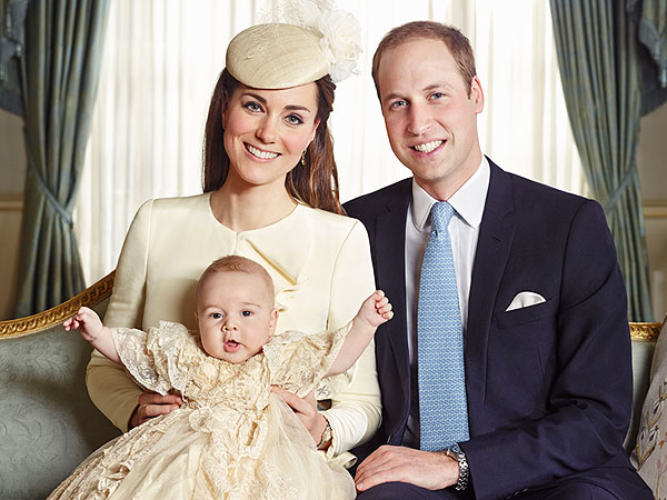 Royal Christening: Prince William, Kate and Prince George Pose for Official Portrait