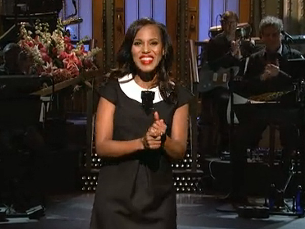 Kerry Washington Hosts SNL, Satirizing Its Diversity Issue – See Video