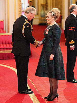 Adele Beaming as She Receives Royal Honor