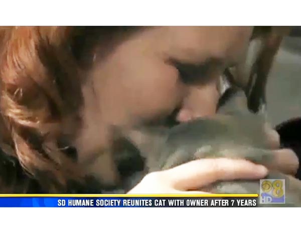 San Diego Humane Society Reunites Woman with Cat After 7 Years