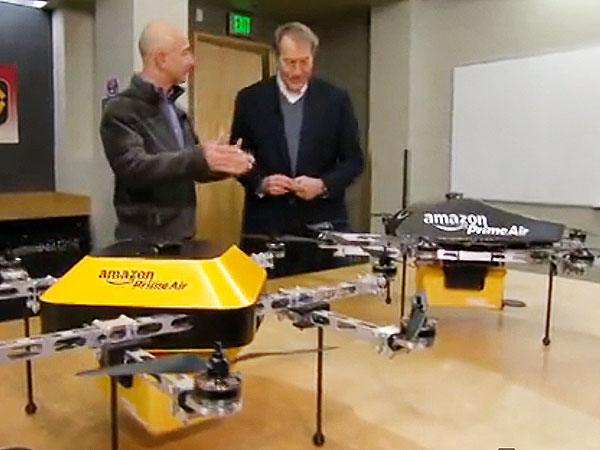 Jeff Bezos Unveils Amazon Prime Air, Drone-Delivery Service, on '60 Minutes'