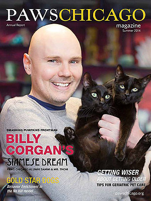 Billy Corgan Poses with His 'Rock 'n' Roll Cats'