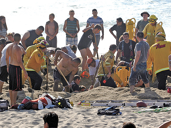 Man Dies at California Beach After Sand Hole Collapses