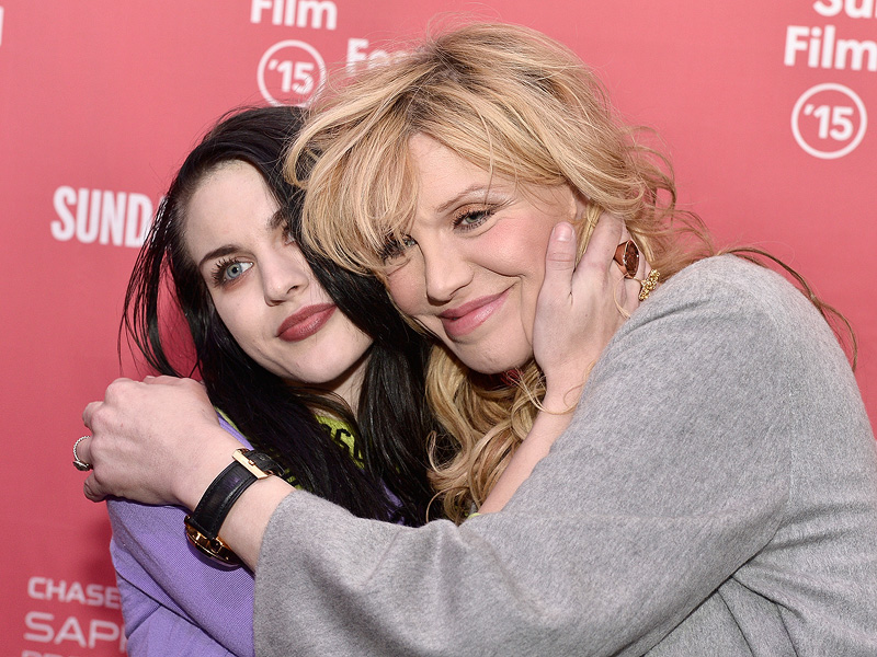 Courtney Love and Frances Bean Cobain Share a Hug at Sundance