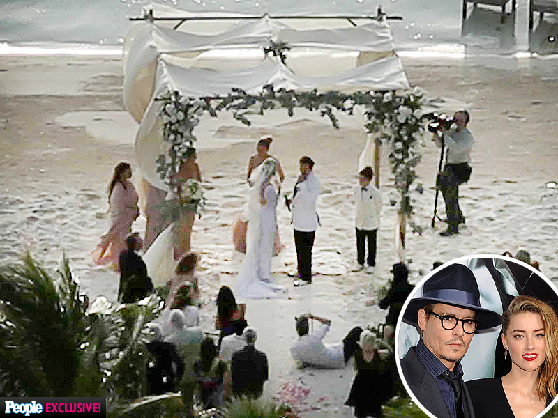 Inside Johnny Depp And Amber Heards Private Island Wedding Ceremony Photos Couples