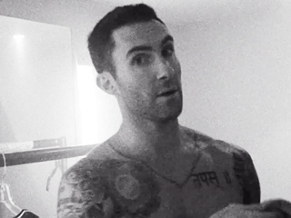 FROM EW: Adam Levine Gets Naked in New Maroon 5 Video