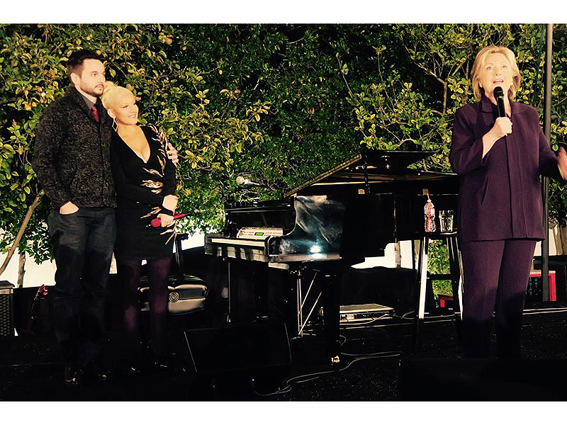 Christina Aguilera Hosts Campaign Fundraiser for Hillary Clinton