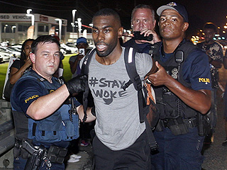 Black Lives Matter Activist DeRay McKesson Arrest Sparks Outrage at Baton Rouge Protests