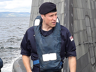 Royal on Deck! Prince William Tours New Attack Submarine in Uniform