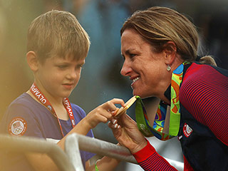 Because She Can: Cyclist and Mom Kristin Armstrong Wins History-Making Third Gold Medal at 42