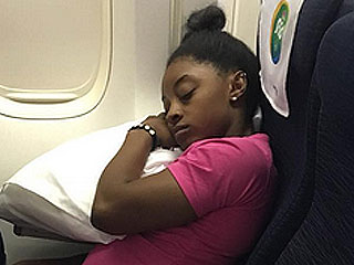 Champion Sleeper! Aly Raisman Teases Simone Biles for Napping on Plane Ride Home from Rio: 'Who's the Grandma Now Guys?'