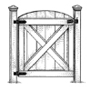 man fixing fence