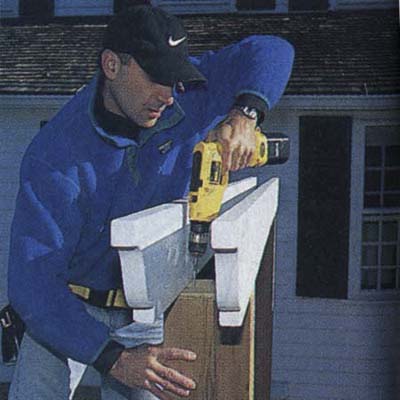 Step 4: Raise and secure the beams to build an arbor