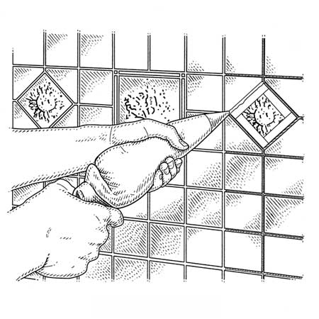 Grouting Decorative Tiles
