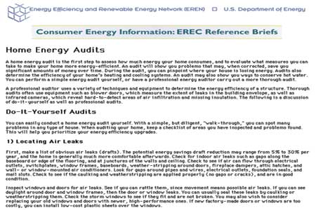 diy energy audits