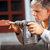 attaching the channel to a door for weatherstripping