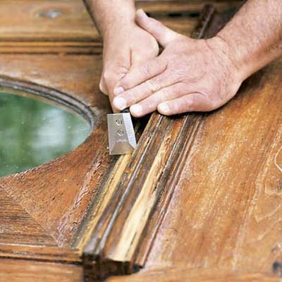 scraping the moldings
