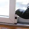 hands-free sliding door lock