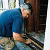 Installing sill flashing