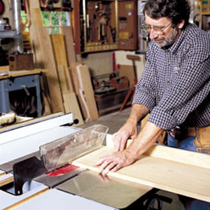 Nprm Abram crosscutting with a table saw
