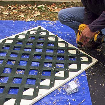 Size the lattice panels | How to Install Porch Lattice | This Old House