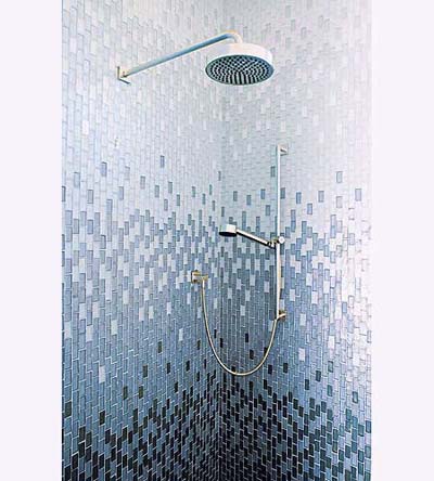 This  shower painting   in Glass glass  the House Walls tile Bathroom Old Tile Using a in  Tile