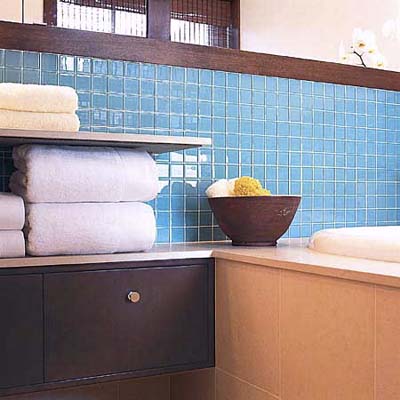 aqua glass tile from Ann Sacks
