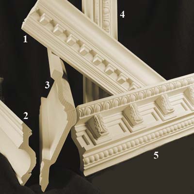 Polyurethane crown moldings