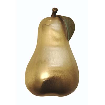 pear shaped brass door knocker   