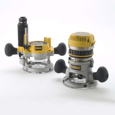 dewalt router with micro-adjusting knob