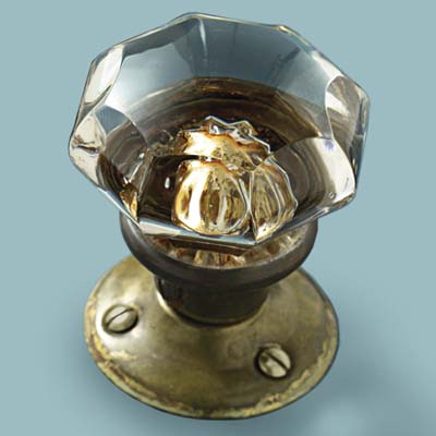 glass doorknob in vintage classic style