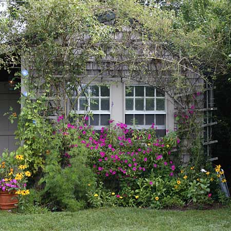 Jardim da casa clássico