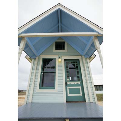 front porch of Tiny Texas House