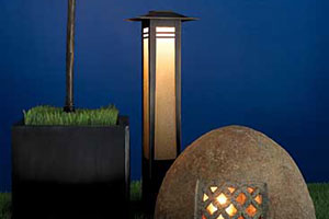 landscape lighting features add security as they impart style