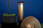 landscape lighting features add security as they impart style