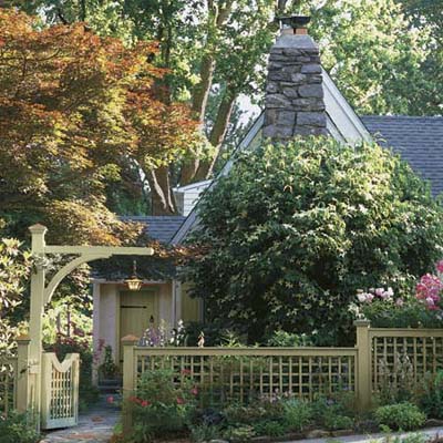 Little lot turned into useful beautiful outdoor rooms