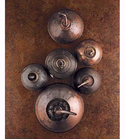 old-fashioned oilcans